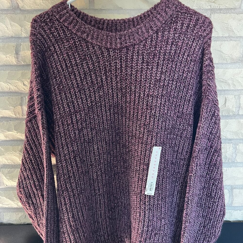 Kohl’s Purple Knit Sweater Tunic